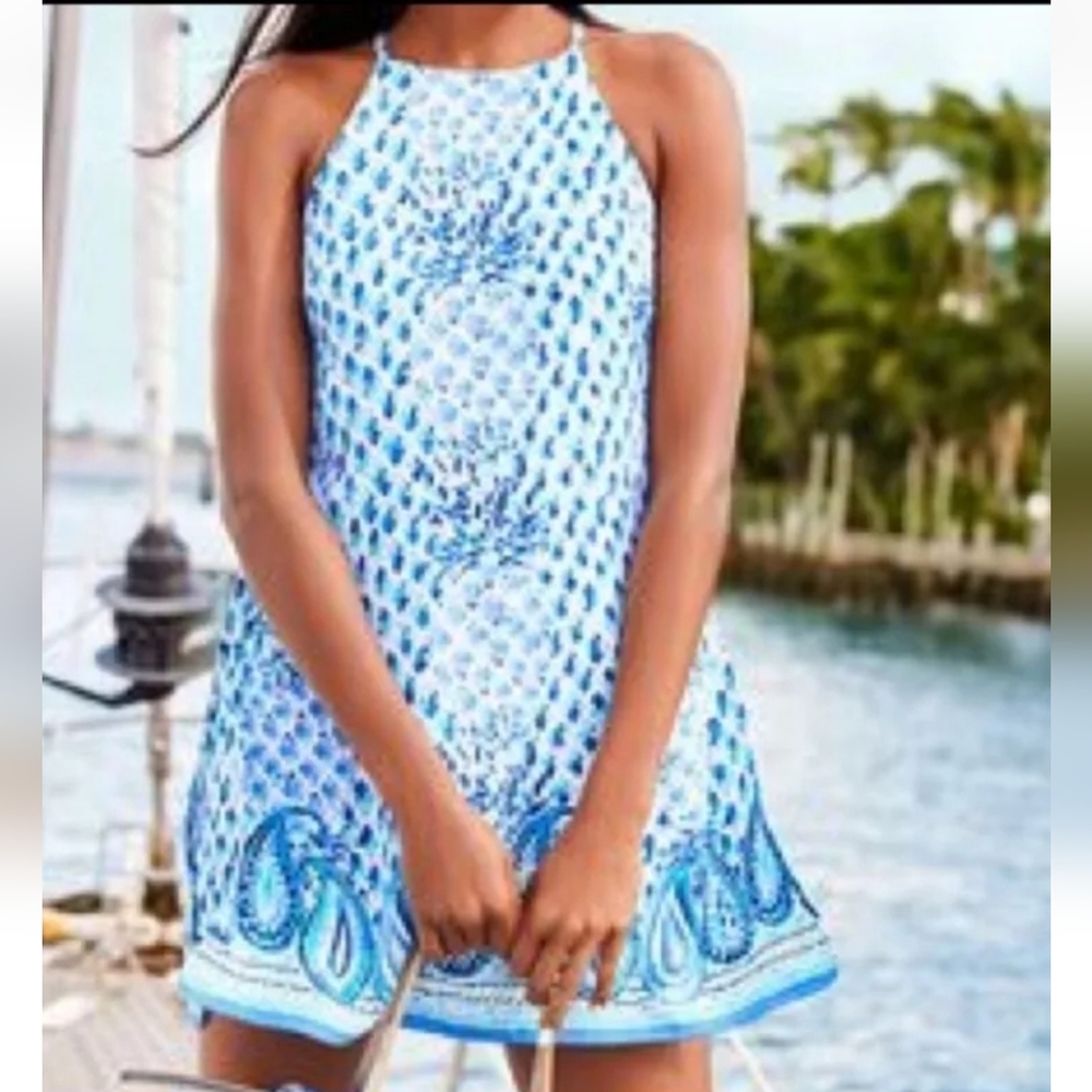 LIKE NEW!!! BEAUTIFUL LILLY PULITZER PEARL PINEAPPLE ROMPER DRESS - SIZE 00